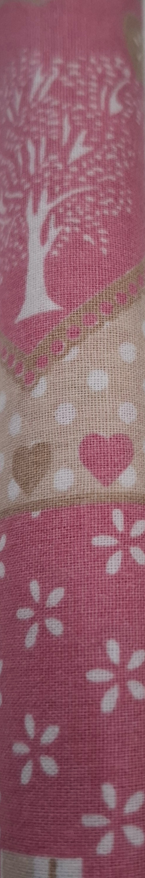Tessuto fantasia rosa beige