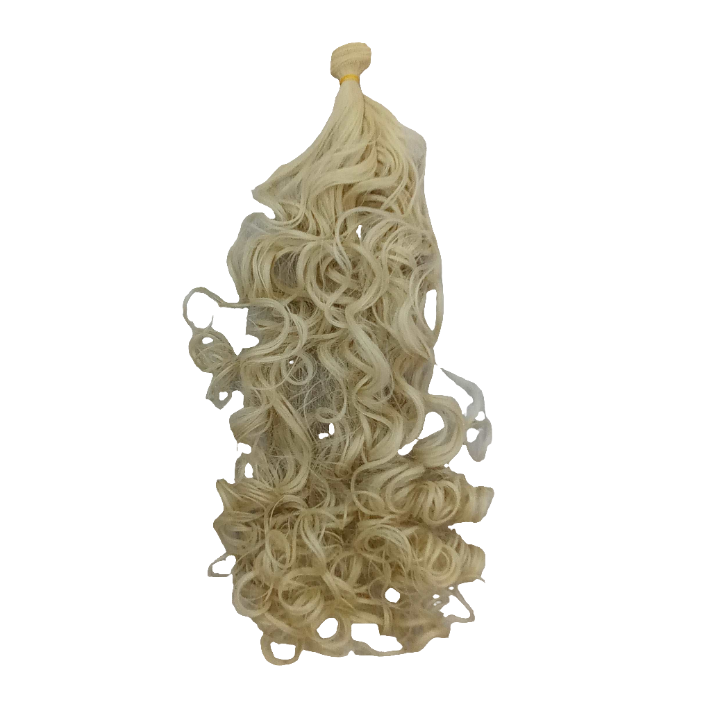 Capelli bambola lunghi biondi ricci