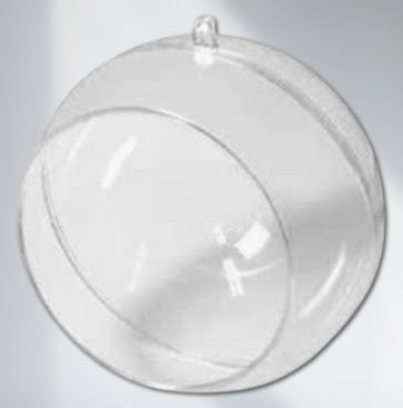 Sfera plexiglass aperta sul davanti