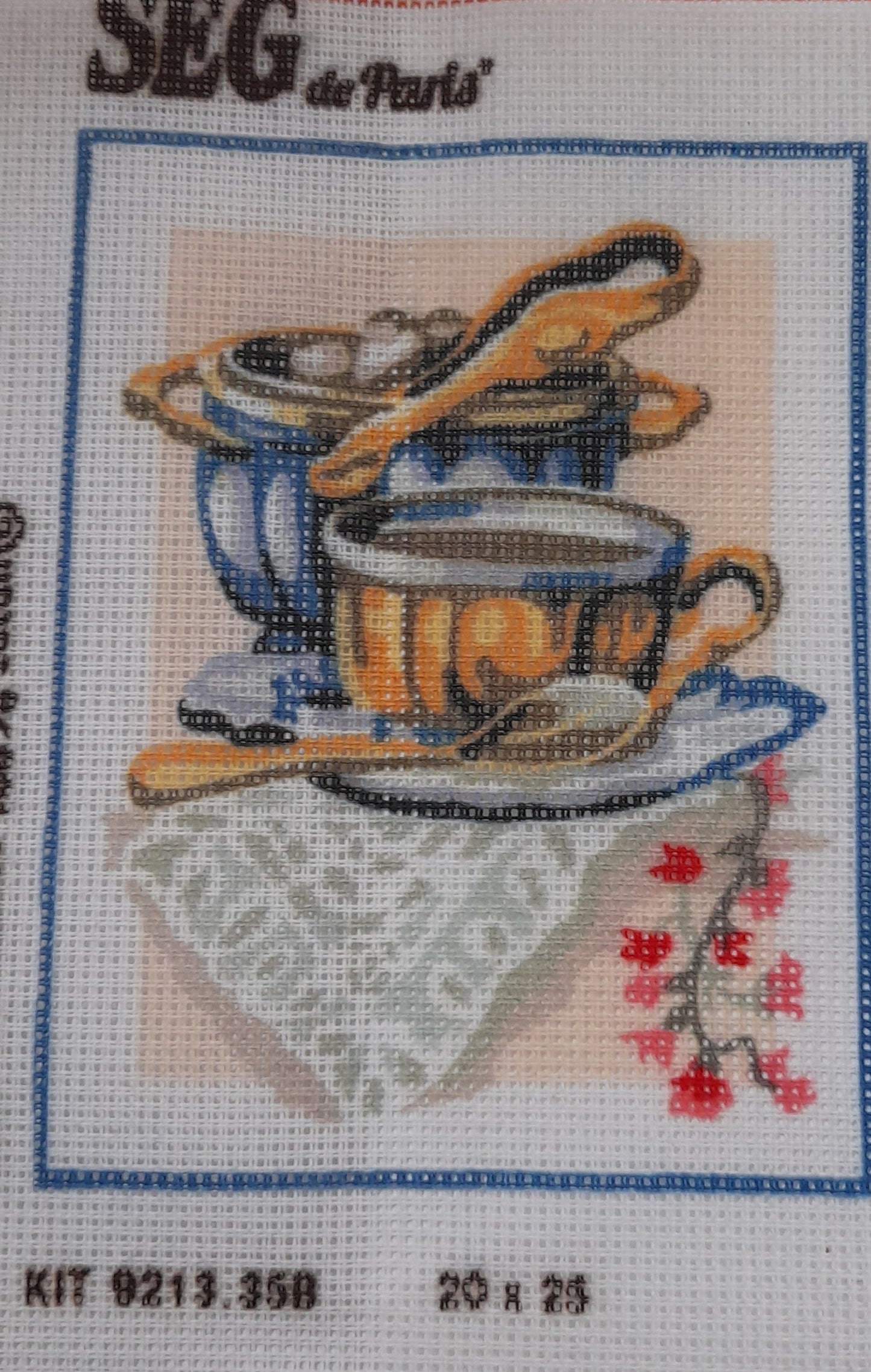 Tela zuppa da ricamare mezzo punto