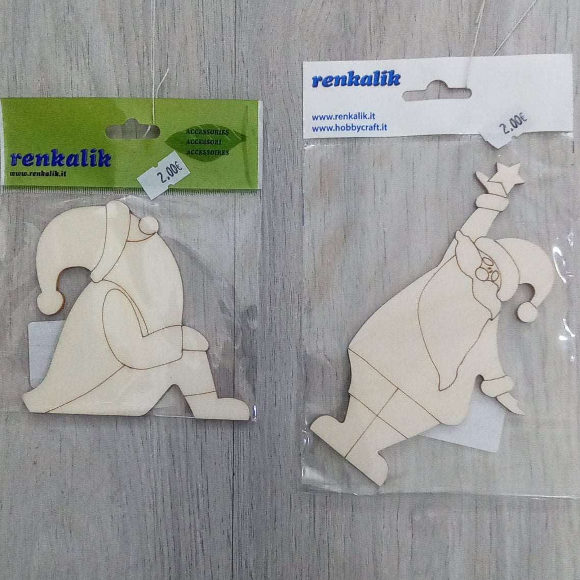 Babbo natale in legno - angels style shop hobbistica e materiali creativi