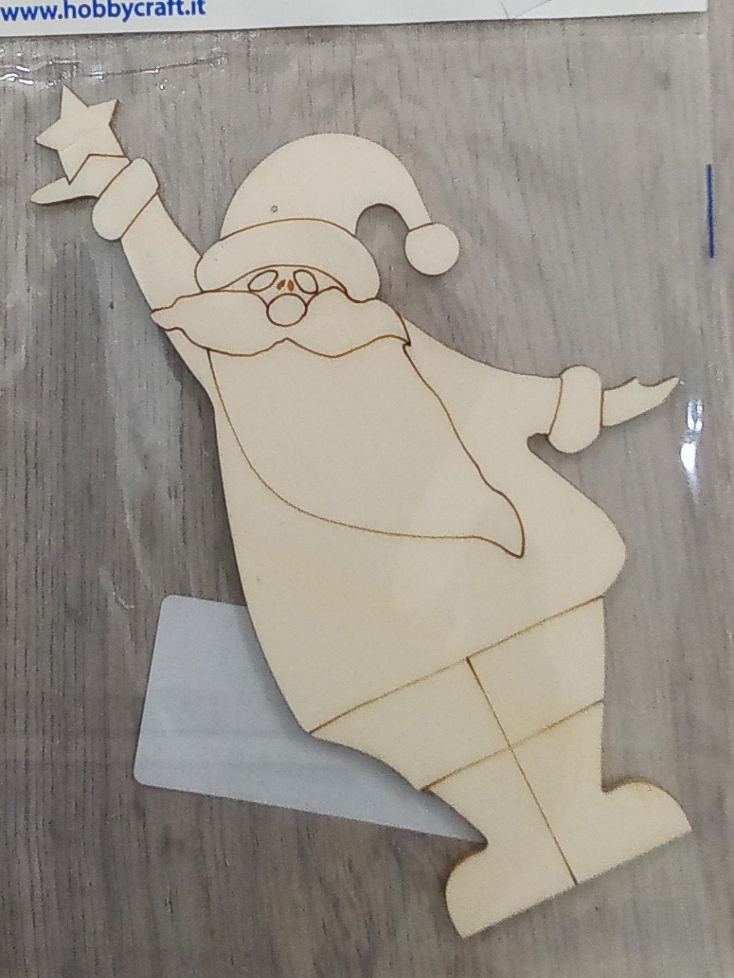 Babbo natale in legno - angels style shop hobbistica e materiali creativi