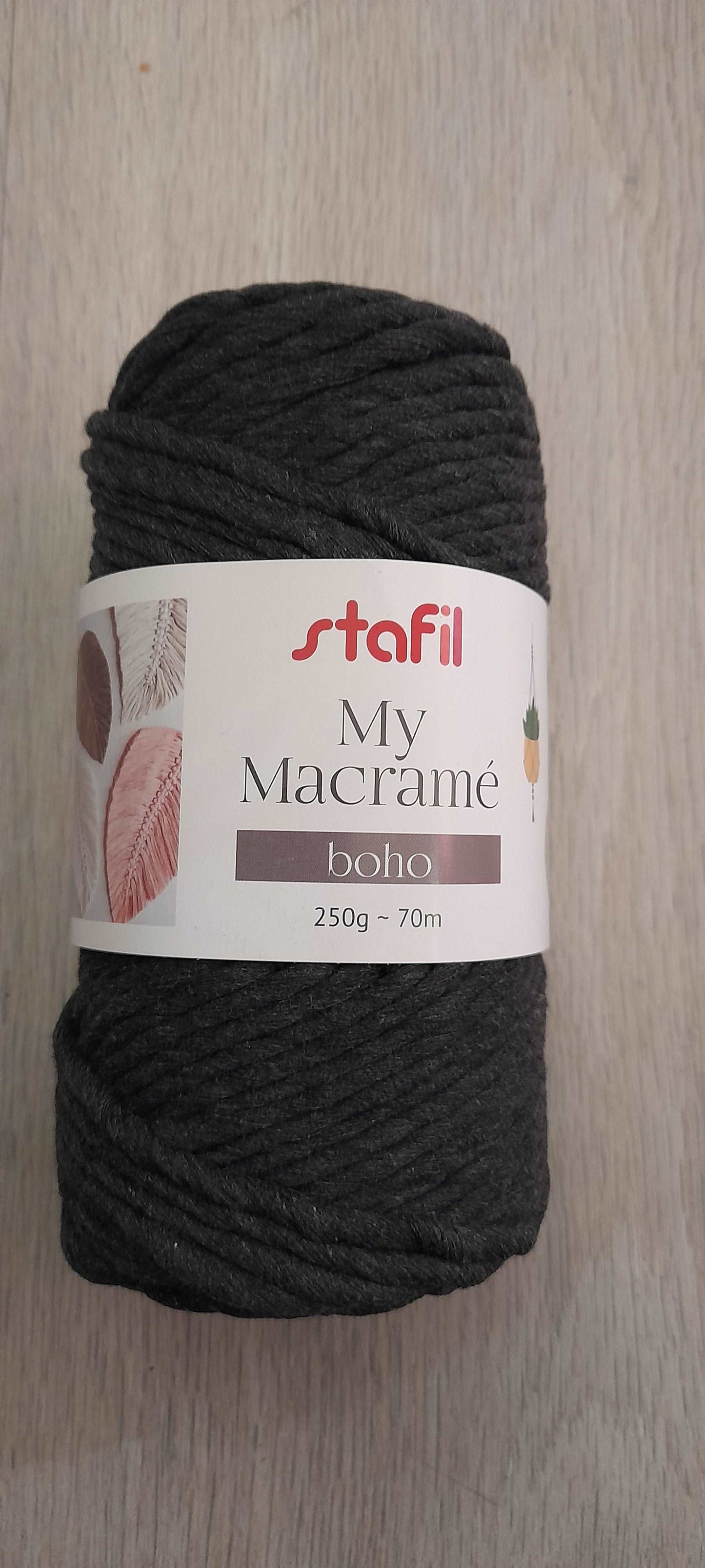 Filato macramè che si pettina