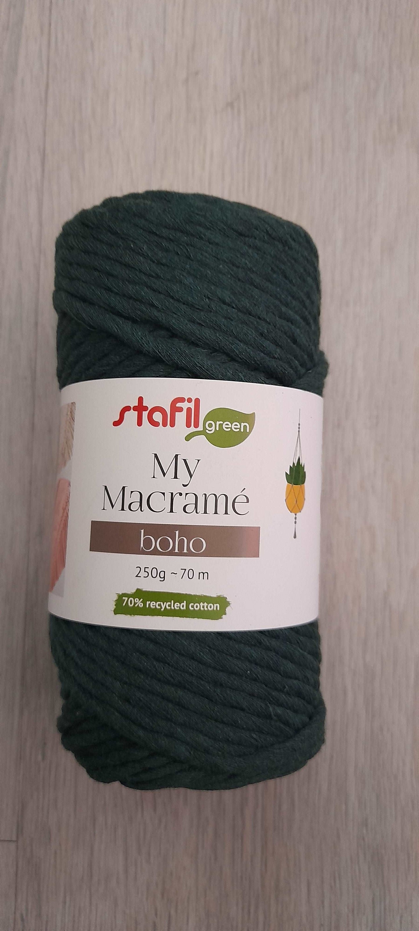 Filato macramè che si pettina