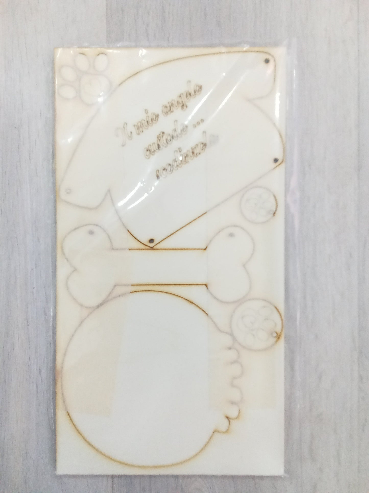 Kit decorazioni legno - cane - gatto - idee per creare - angels style shop hobbistica e materiali creativi
