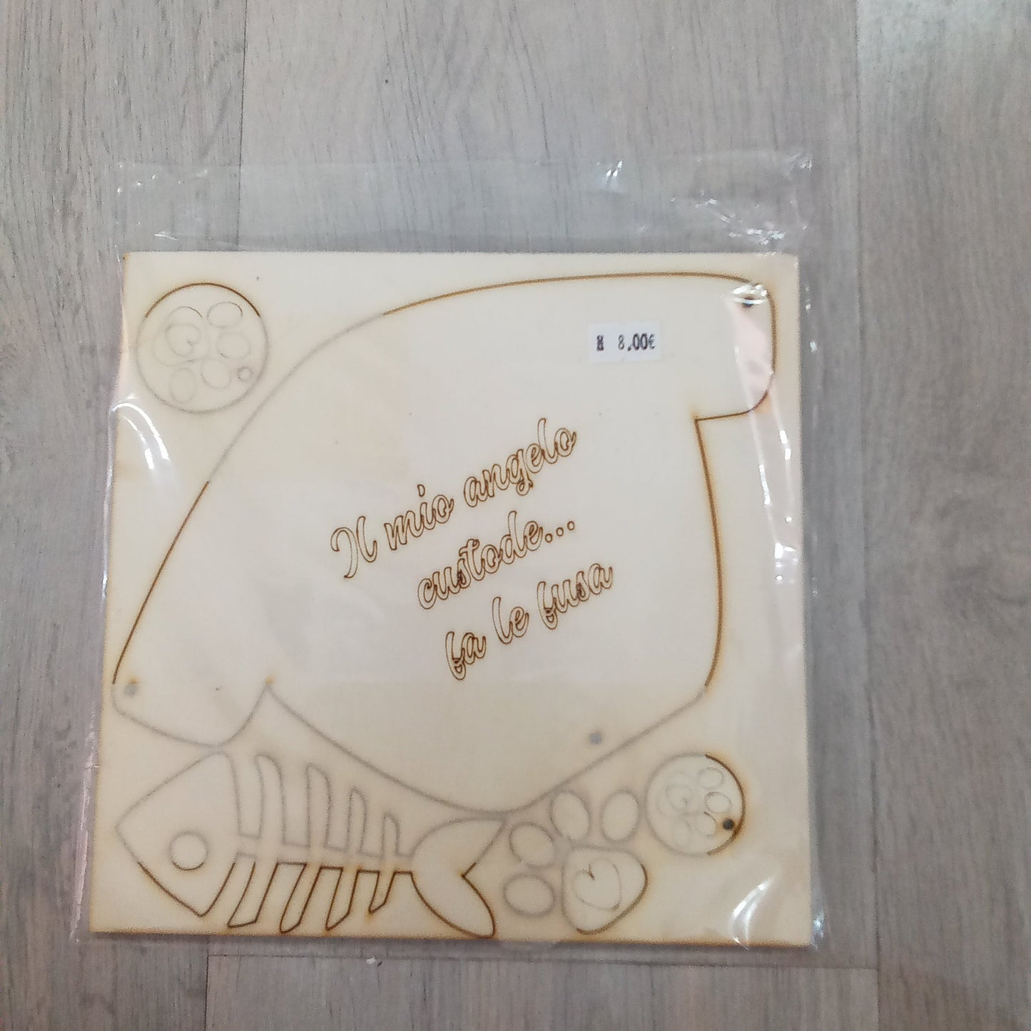 Kit decorazioni legno - cane - gatto - idee per creare - angels style shop hobbistica e materiali creativi