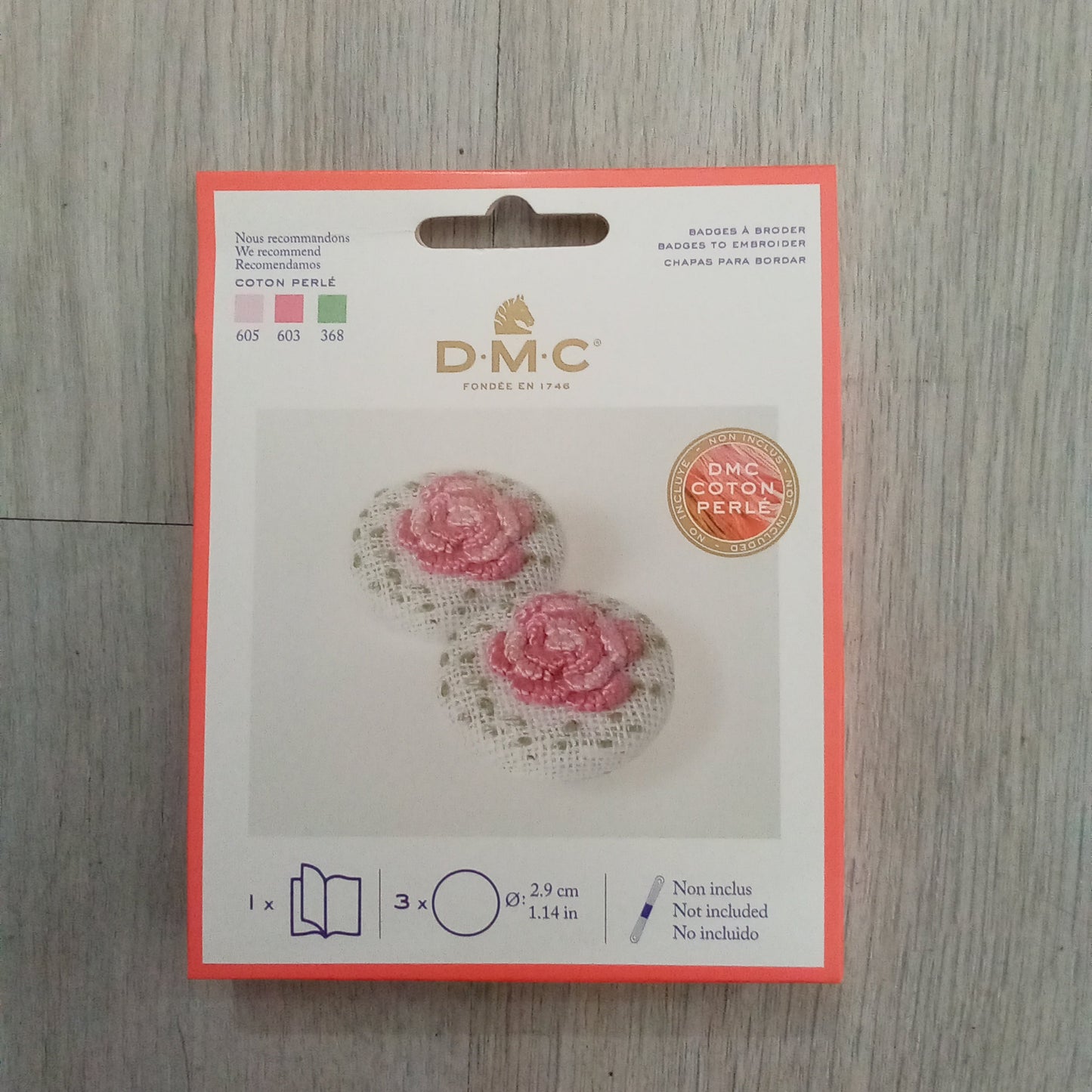 Pendente e bottone da ricamare - Bottone da ricamare,