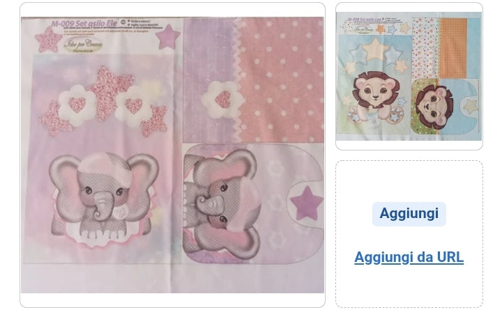 Set asilo - pannello in microfibra - idee per creare - angels style shop hobbistica e materiali creativi