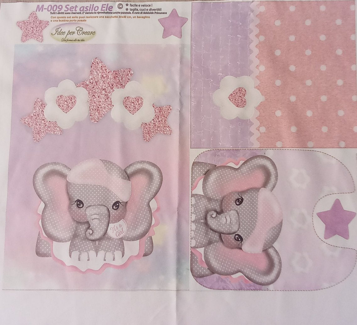 Set asilo - pannello in microfibra - idee per creare - angels style shop hobbistica e materiali creativi