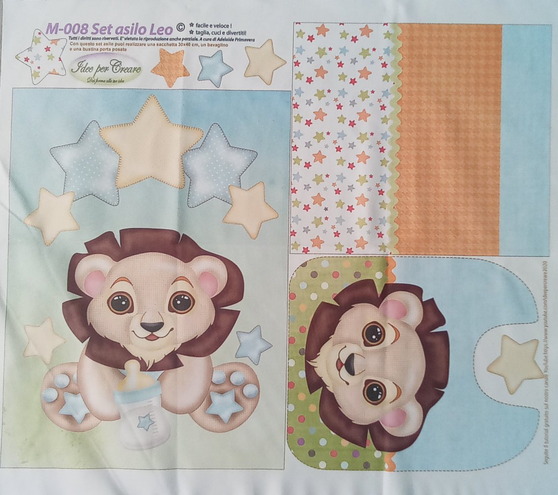 Set asilo - pannello in microfibra - idee per creare - angels style shop hobbistica e materiali creativi