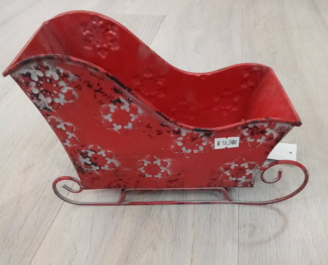 Slitta babbo natale - angels style shop hobbistica e materiali creativi
