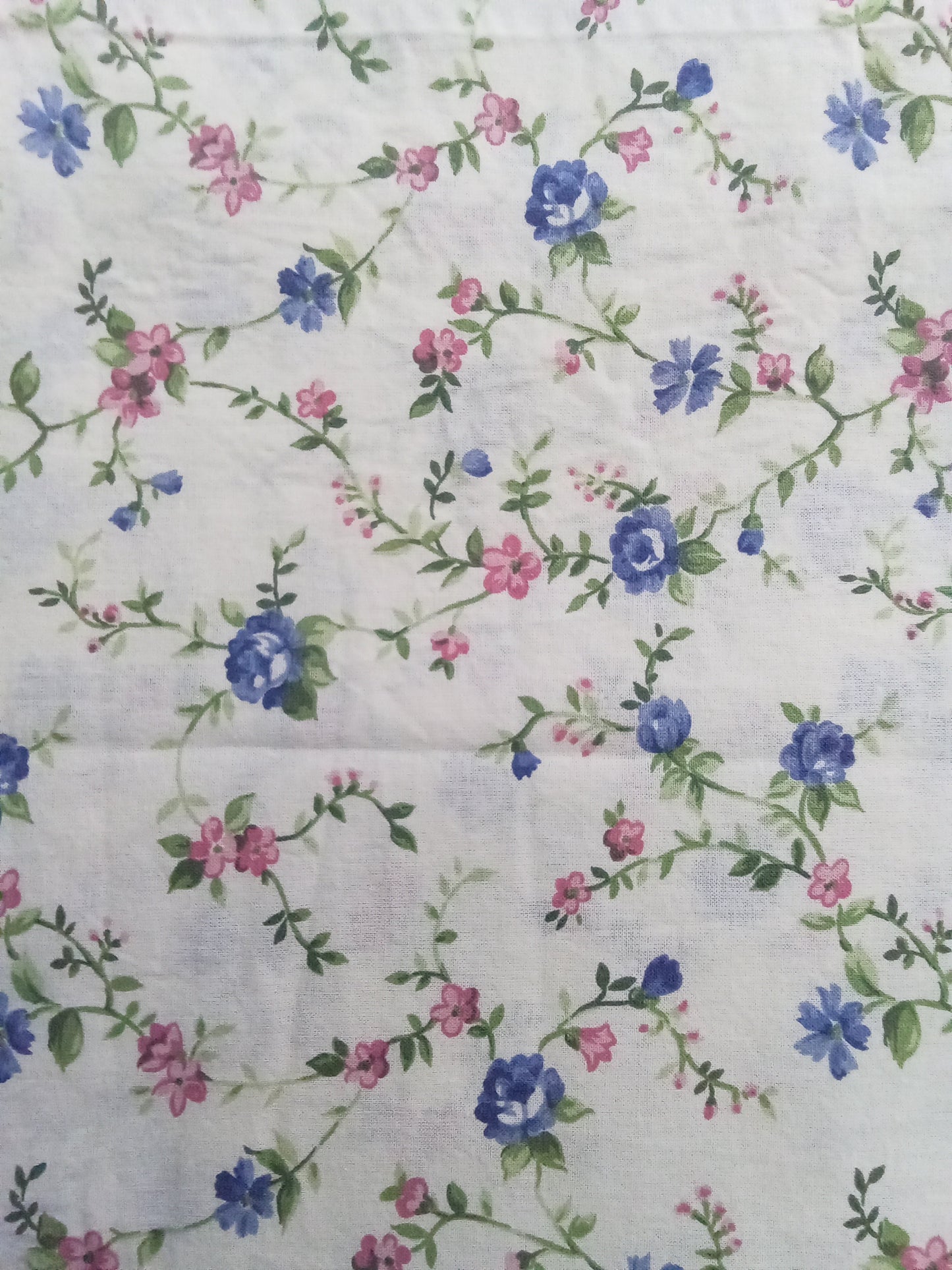 Stoffa in cotone, al metro fiori blu