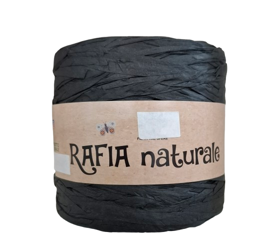 rafia naturale color antracite