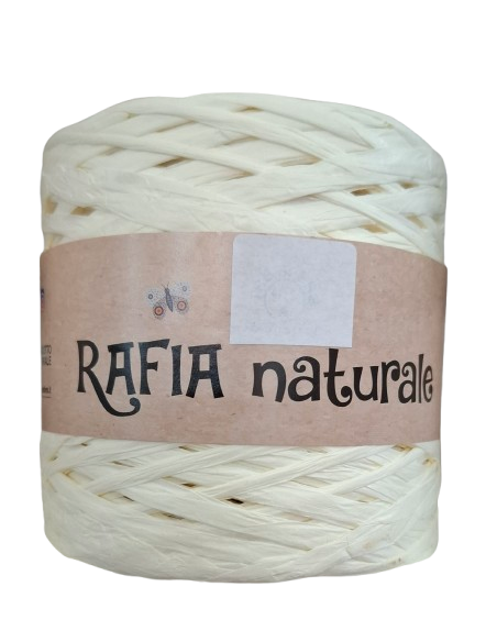 rafia naturale color panna