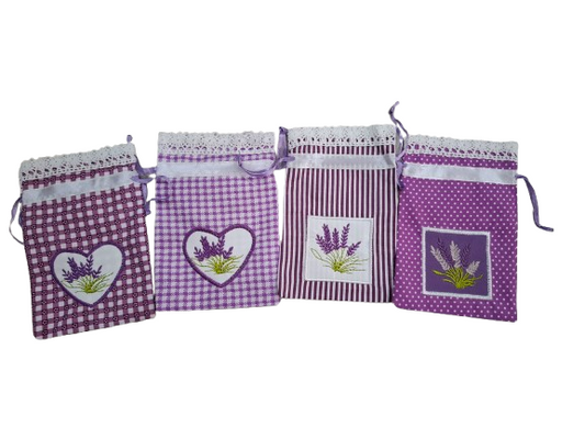 Sacchettini in cotone per lavanda