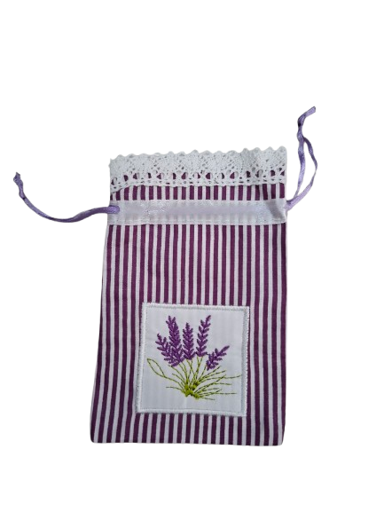 Sacchettini in cotone a righe